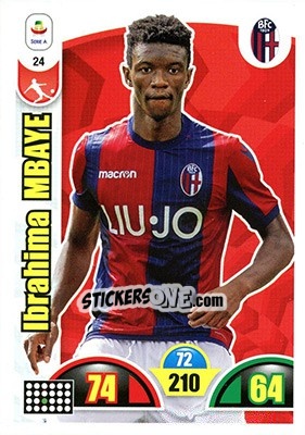 Sticker Ibrahima Mbaye - Calciatori 2018-2019. Adrenalyn XL n. 24 - Panini