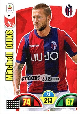 Sticker Mitchell Dijks - Calciatori 2018-2019. Adrenalyn XL n. 25 - Panini