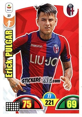 Sticker Erick Pulgar - Calciatori 2018-2019. Adrenalyn XL n. 27 - Panini