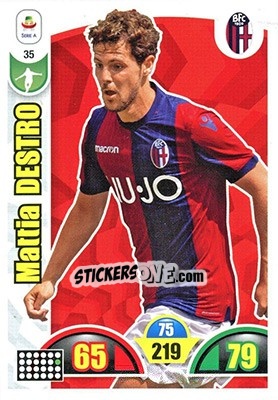 Sticker Mattia Destro - Calciatori 2018-2019. Adrenalyn XL n. 35 - Panini