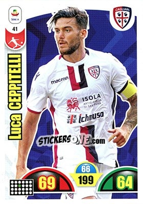 Figurina Luca Ceppitelli - Calciatori 2018-2019. Adrenalyn XL - Panini