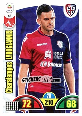 Sticker Charalampos Lykogiannis - Calciatori 2018-2019. Adrenalyn XL n. 42 - Panini