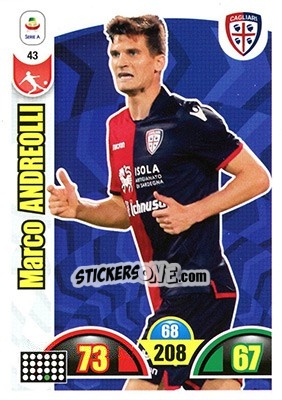 Figurina Marco Andreolli - Calciatori 2018-2019. Adrenalyn XL n. 43 - Panini
