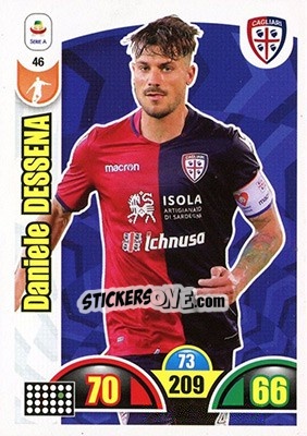 Sticker Daniele Dessena - Calciatori 2018-2019. Adrenalyn XL n. 46 - Panini