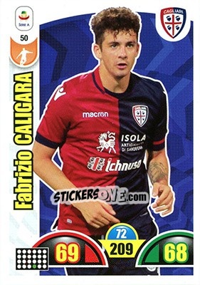 Sticker Fabrizio Caligara - Calciatori 2018-2019. Adrenalyn XL n. 50 - Panini