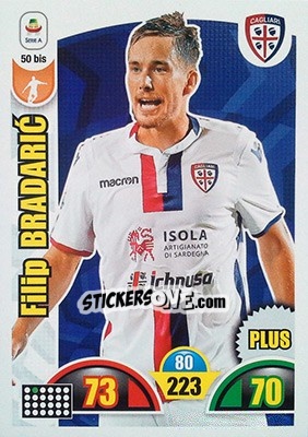 Sticker Filip Bradaric - Calciatori 2018-2019. Adrenalyn XL n. 50bis - Panini