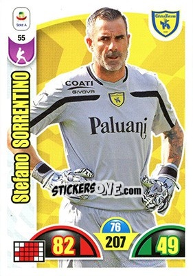Sticker Stefano Sorrentino - Calciatori 2018-2019. Adrenalyn XL n. 55 - Panini