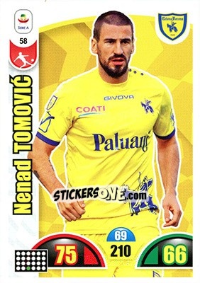Sticker Nenad Tomovic - Calciatori 2018-2019. Adrenalyn XL n. 58 - Panini