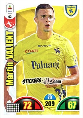 Sticker Martin Valjent - Calciatori 2018-2019. Adrenalyn XL n. 62 - Panini