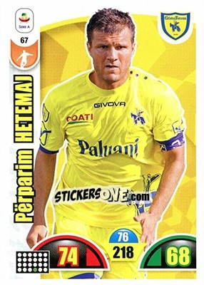 Sticker Perparim Hetemaj - Calciatori 2018-2019. Adrenalyn XL n. 67 - Panini
