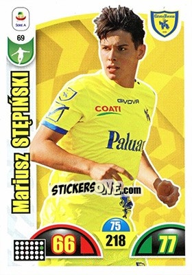 Sticker Mariusz Stępiński - Calciatori 2018-2019. Adrenalyn XL n. 69 - Panini