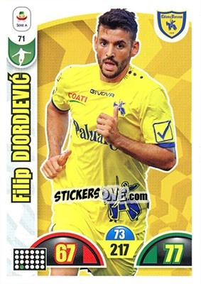 Sticker Filip Djordjevic - Calciatori 2018-2019. Adrenalyn XL n. 71 - Panini