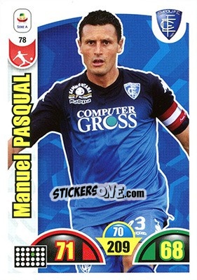 Sticker Manuel Pasqual - Calciatori 2018-2019. Adrenalyn XL n. 78 - Panini