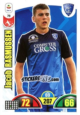 Sticker Jacob Rasmussen - Calciatori 2018-2019. Adrenalyn XL n. 79 - Panini