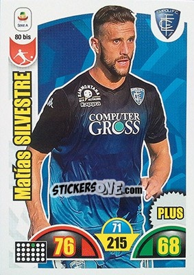 Sticker Matias Silvestre - Calciatori 2018-2019. Adrenalyn XL n. 80bis - Panini