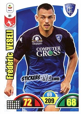 Sticker Frédéric Veseli - Calciatori 2018-2019. Adrenalyn XL n. 81 - Panini