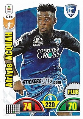 Sticker Afriyie Acquah - Calciatori 2018-2019. Adrenalyn XL n. 82bis - Panini