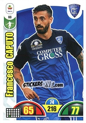 Sticker Francesco Caputo - Calciatori 2018-2019. Adrenalyn XL n. 88 - Panini