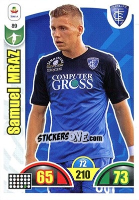 Sticker Samuel Mraz - Calciatori 2018-2019. Adrenalyn XL n. 89 - Panini