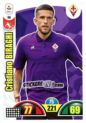 Sticker Cristiano Biraghi - Calciatori 2018-2019. Adrenalyn XL n. 96 - Panini