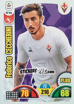 Sticker Federico Ceccherini - Calciatori 2018-2019. Adrenalyn XL n. 97bis - Panini