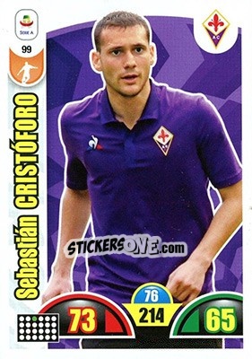 Sticker Sebastián Cristóforo - Calciatori 2018-2019. Adrenalyn XL n. 99 - Panini