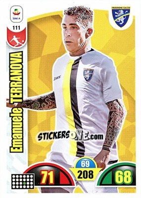 Sticker Emanuele Terranova - Calciatori 2018-2019. Adrenalyn XL n. 111 - Panini