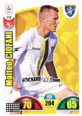 Sticker Matteo Ciofani - Calciatori 2018-2019. Adrenalyn XL n. 115 - Panini