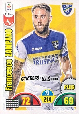 Sticker Francesco Zampano - Calciatori 2018-2019. Adrenalyn XL n. 115bis - Panini