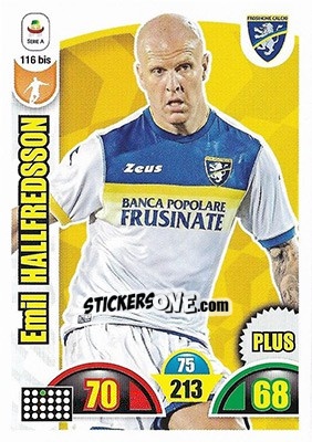 Sticker Emil Hallfredsson - Calciatori 2018-2019. Adrenalyn XL n. 116bis - Panini