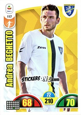 Sticker Andrea Beghetto - Calciatori 2018-2019. Adrenalyn XL n. 117 - Panini