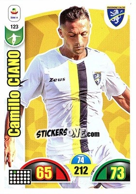 Sticker Camillo Ciano - Calciatori 2018-2019. Adrenalyn XL n. 123 - Panini