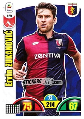 Sticker Ervin Zukanovic - Calciatori 2018-2019. Adrenalyn XL n. 129 - Panini