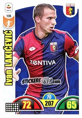 Sticker Ivan Lakicevic - Calciatori 2018-2019. Adrenalyn XL n. 135 - Panini