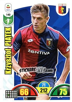 Sticker Krzysztof Piatek - Calciatori 2018-2019. Adrenalyn XL n. 140 - Panini