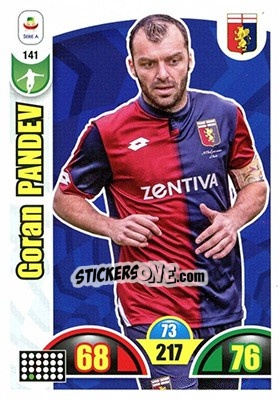 Sticker Goran Pandev - Calciatori 2018-2019. Adrenalyn XL n. 141 - Panini