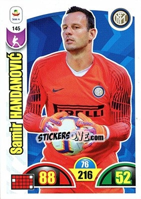 Sticker Samir Handanovic - Calciatori 2018-2019. Adrenalyn XL n. 145 - Panini