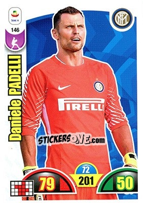 Sticker Daniele Padelli - Calciatori 2018-2019. Adrenalyn XL n. 146 - Panini