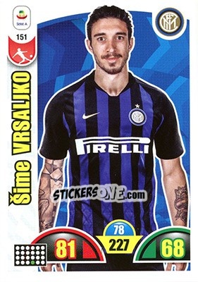 Sticker Šime Vrsaljko - Calciatori 2018-2019. Adrenalyn XL n. 151 - Panini