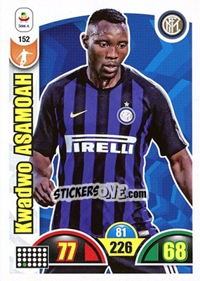 Sticker Kwadwo Asamoah - Calciatori 2018-2019. Adrenalyn XL n. 152 - Panini