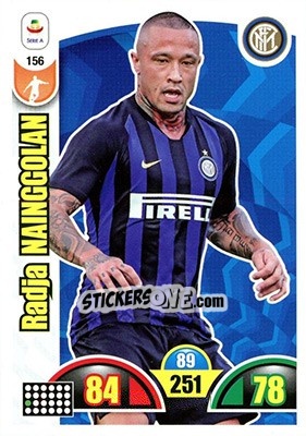 Sticker Radja Nainggolan - Calciatori 2018-2019. Adrenalyn XL n. 156 - Panini