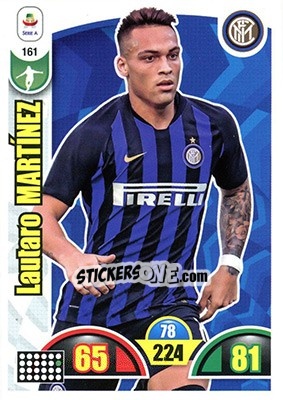 Figurina Lautaro Martínez - Calciatori 2018-2019. Adrenalyn XL - Panini