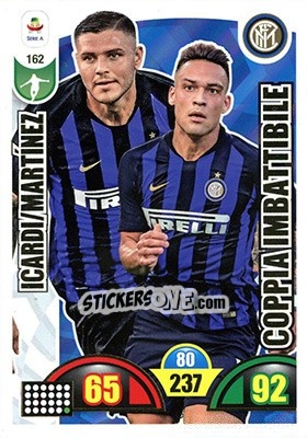 Sticker Mauro Icardi / Lautaro Martínez - Calciatori 2018-2019. Adrenalyn XL n. 162 - Panini