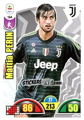 Sticker Mattia Perin - Calciatori 2018-2019. Adrenalyn XL n. 164 - Panini