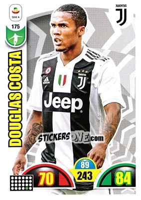 Sticker Douglas Costa - Calciatori 2018-2019. Adrenalyn XL n. 175 - Panini