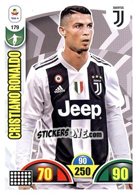 Sticker Cristiano Ronaldo - Calciatori 2018-2019. Adrenalyn XL n. 179 - Panini