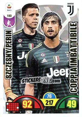 Cromo Wojciech Szczęsny / Mattia Perin - Calciatori 2018-2019. Adrenalyn XL - Panini