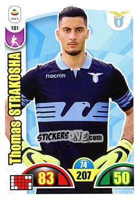 Sticker Thomas Strakosha - Calciatori 2018-2019. Adrenalyn XL n. 181 - Panini