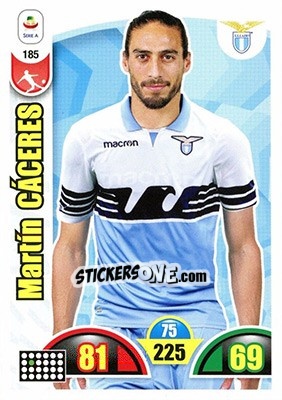 Sticker Martín Cáceres - Calciatori 2018-2019. Adrenalyn XL n. 185 - Panini