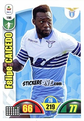 Sticker Felipe Caicedo - Calciatori 2018-2019. Adrenalyn XL n. 196 - Panini